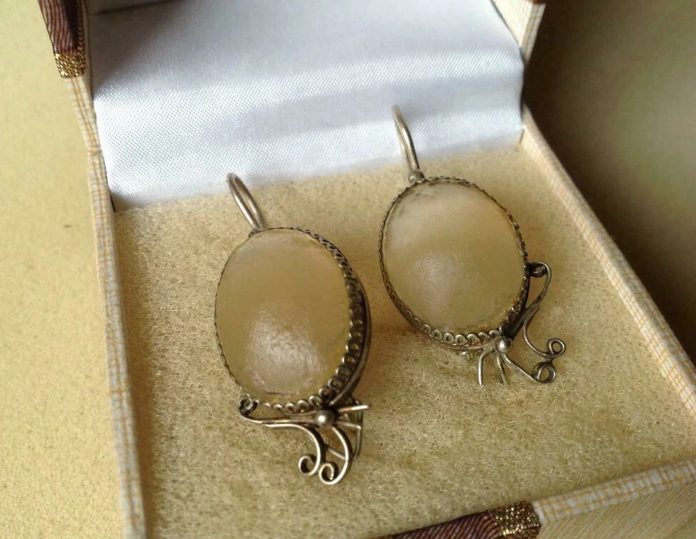 Russian gold deals earrings ebay