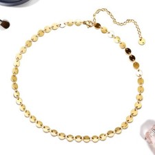 Hip Hop Women Titanium Stainless Steel Round Bar Choker Chain necklace 12-17"