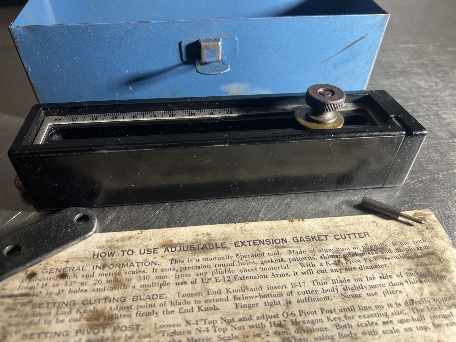 SPEARHEAD ADJUSTABLE GASKET CUTTER 747C. Partial Kit As Seen In Photos