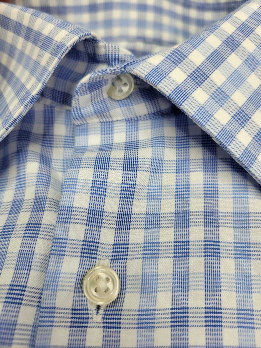 Chemise IKE Performance 100 By IKE Behar - Non Iron - 16 Large - Manches 34 - Bleu