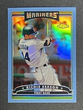 2006 TOPPS CHROME BLUE REFRACTOR Richie Sexton Seattle Mariners 1st Base 67