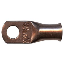 100 Copper Lug 2 AWG Gauge 5/16" Ring Wire Terminal Battery Cable Connector