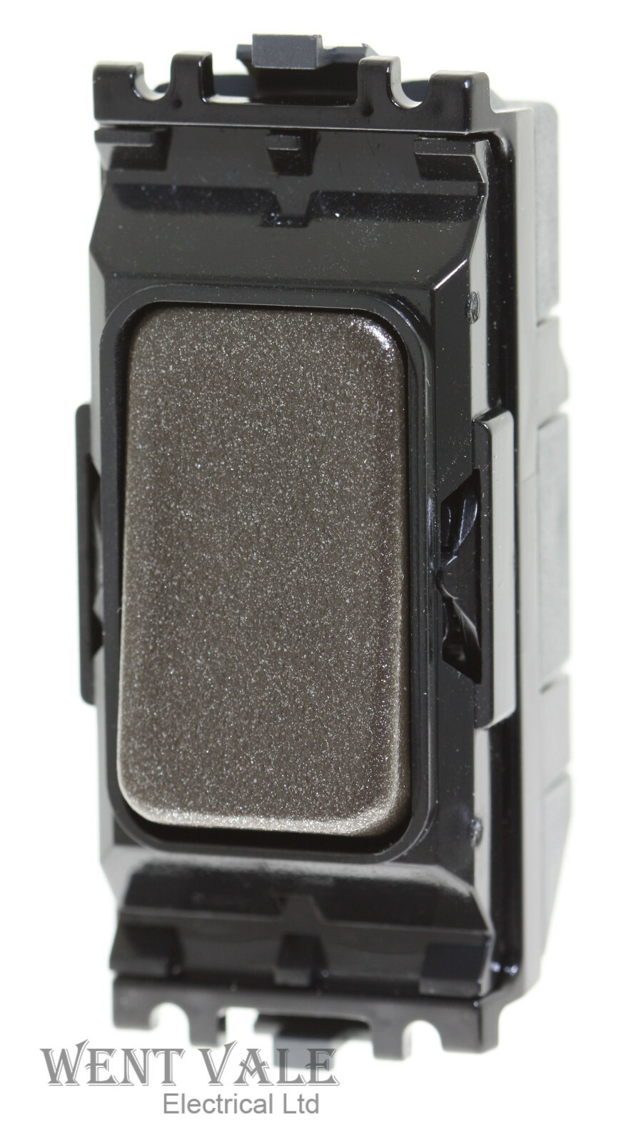 MK Grid Plus - K4885 TIR B - 10a 2 Way Push Switch Module Textured Iron Rocker
