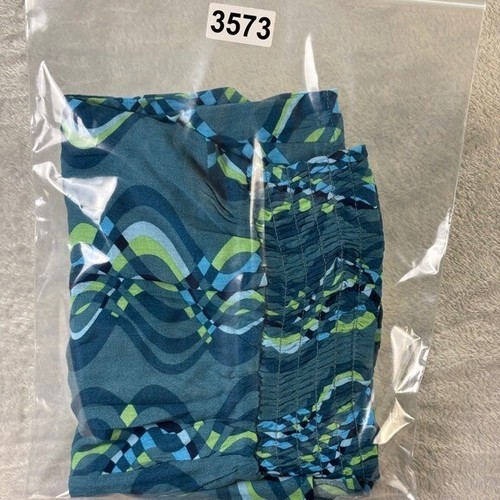 O'Neill Women's Smocked Waist Shorts NWT Teal Green Patterned High Rise XL - Picture 14 of 14
