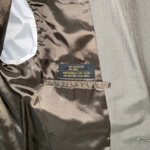 Pierre Balmain Paris men's sports jacket blazer top, grey 39S Polyester & Wool - Picture 6 of 7