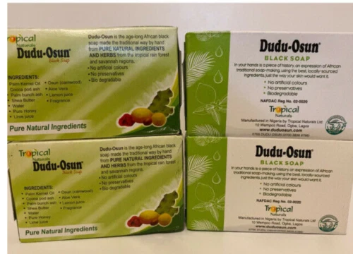 NOVO SABONETE TROPICAL E NATURAL MELHORADO DUDU OSUN AFRICAN BLACK 2-12 BARRAS - Imagem 4 de 4