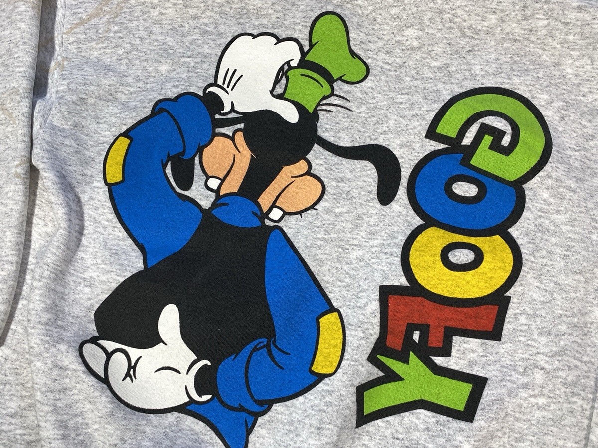 Vintage Disney Goofy Sweatshirt Mens Medium Gray Crewneck