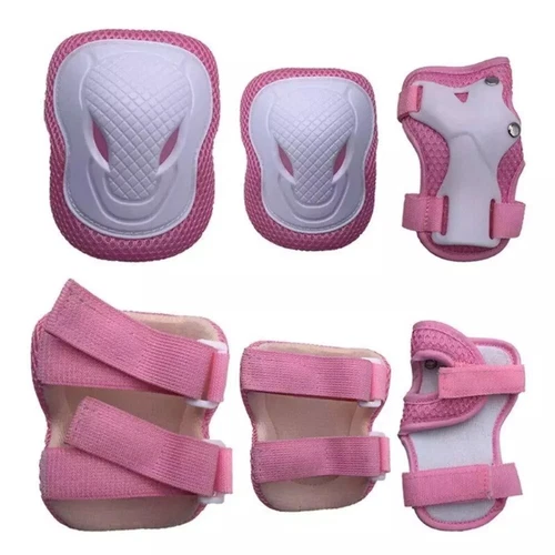6Stk Schutzausrüstung Set Protektoren Kinder Knieschoner Schoner Inline Skates!! - Bild 44 von 49
