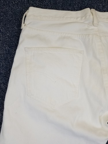 VTG Levi's 501 Jeans Men's 32x32 White Y2K Distressed Grunge Skater Punk - Picture 5 of 15