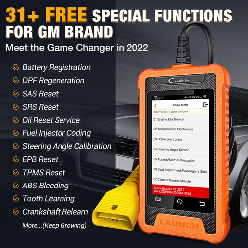 LAUNCH X431 Elite for GM Bidirectional Diagnostic Tool OBD2 Scanner ECU Coding - Picture 5 of 9