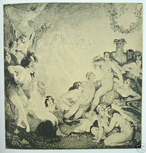 1977 1st NORMAN LINDSAY ETCHINGS *LIKE NEW* w 100 FULL PAGE PLATES FREE EXPR W/W - Picture 11 of 20