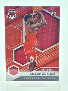 Patrick Williams 2020-21 Panini Mosaic NBA Debut Rookie  Red Wave#267 Bulls RC