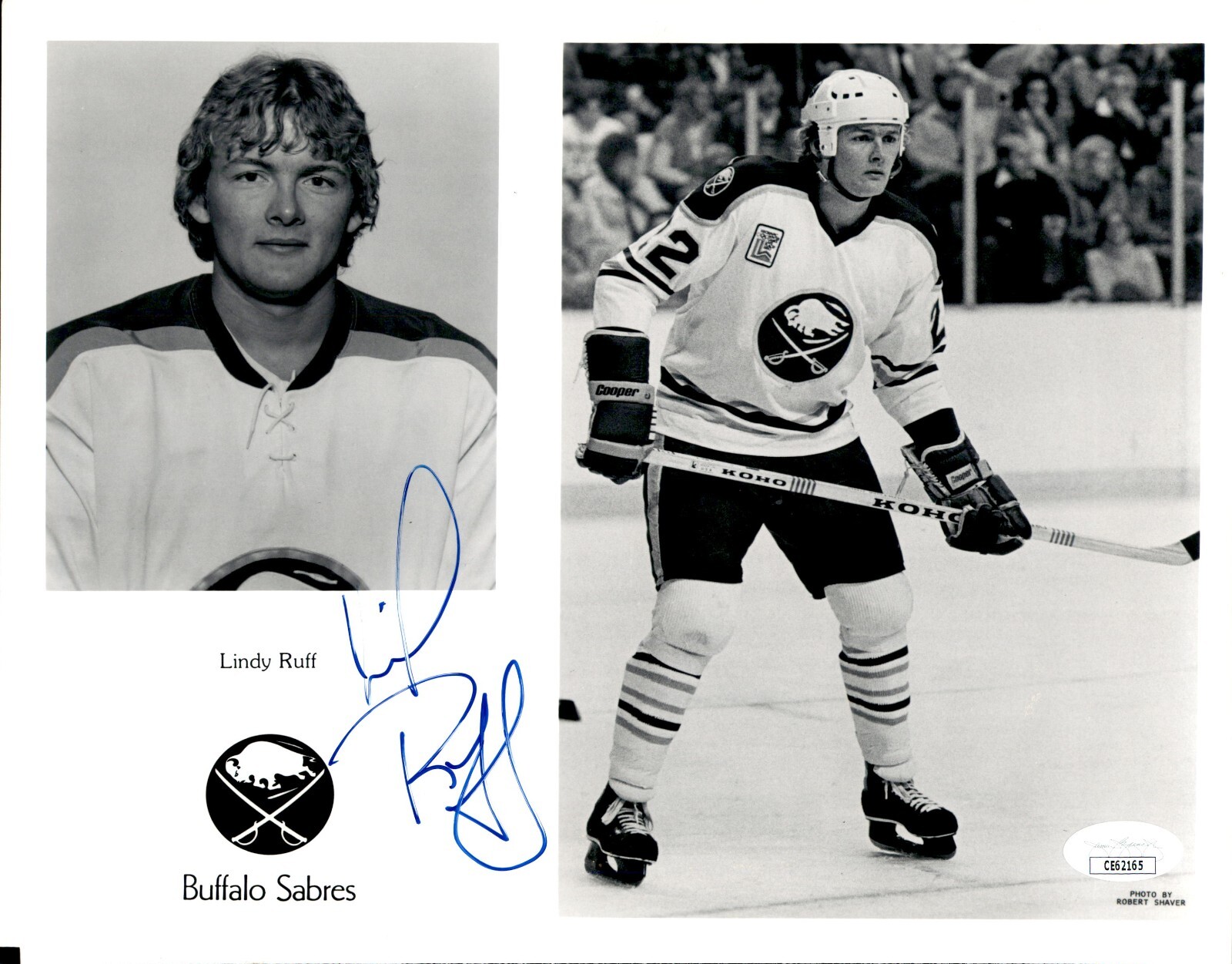 Lindy Ruff Signed Buffalo Sabres Vintage 8x10 Photo JSA COA | eBay