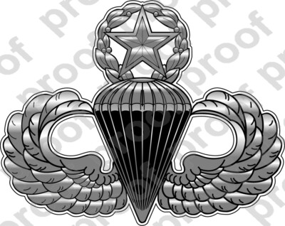 STICKER MILITARY MASTER JUMP WINGS V2 | eBay