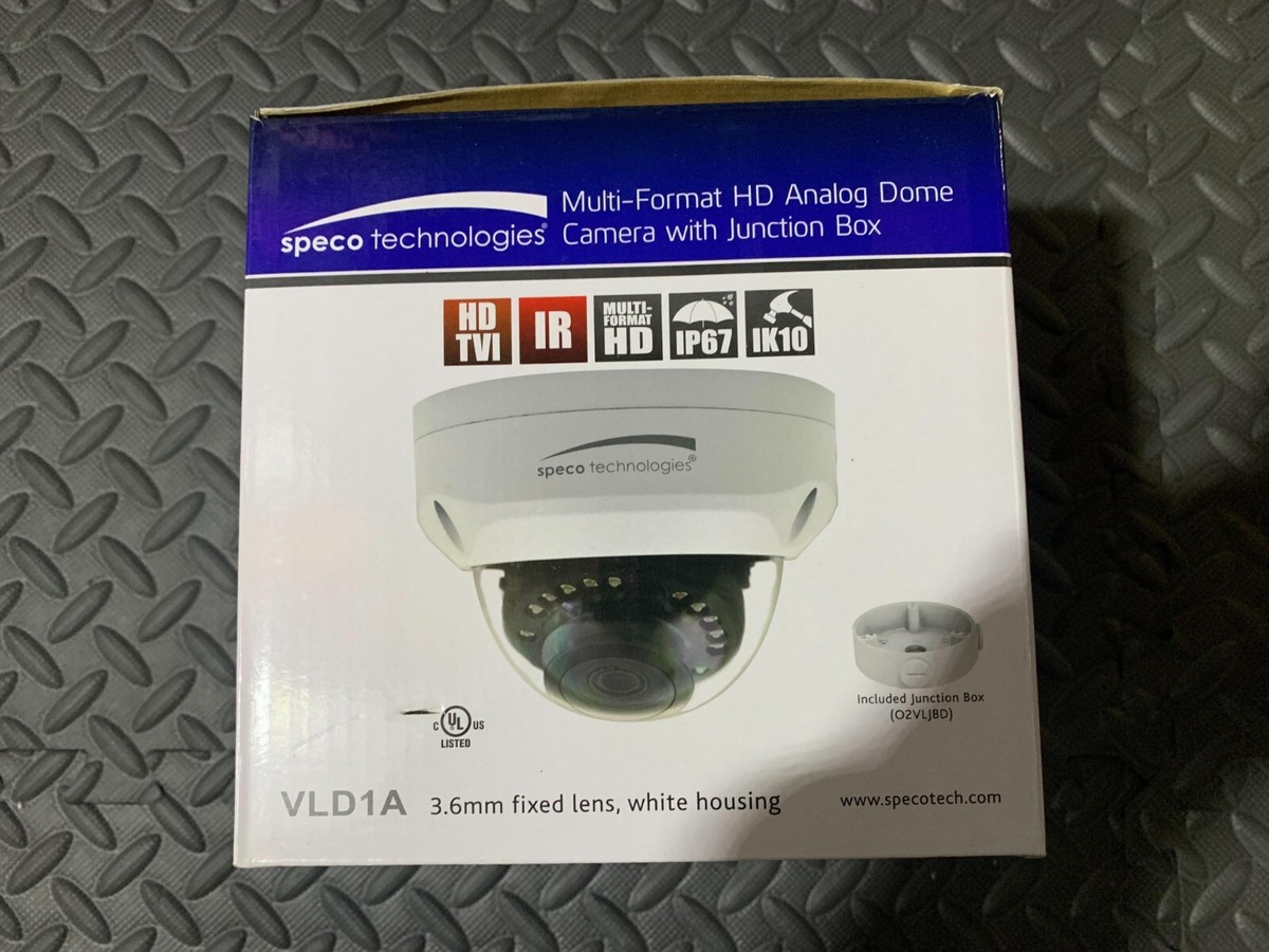 Speco Technologies Multi-Format HD Analog Dome Camera with Junction Box
