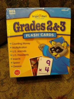 Bright Start Flash Cards Grades 2 & 3 BRAND NEW FACTORY SEALED 304 CARDS