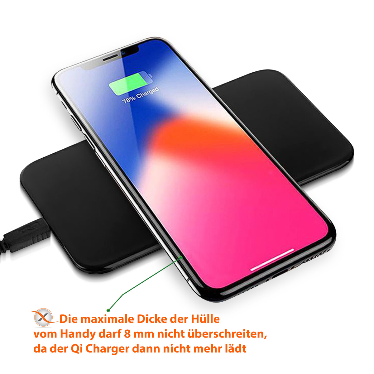 QI Wireless Ladestation für Huawei P30 Pro Kabellos Induktives Charger Ladegerät