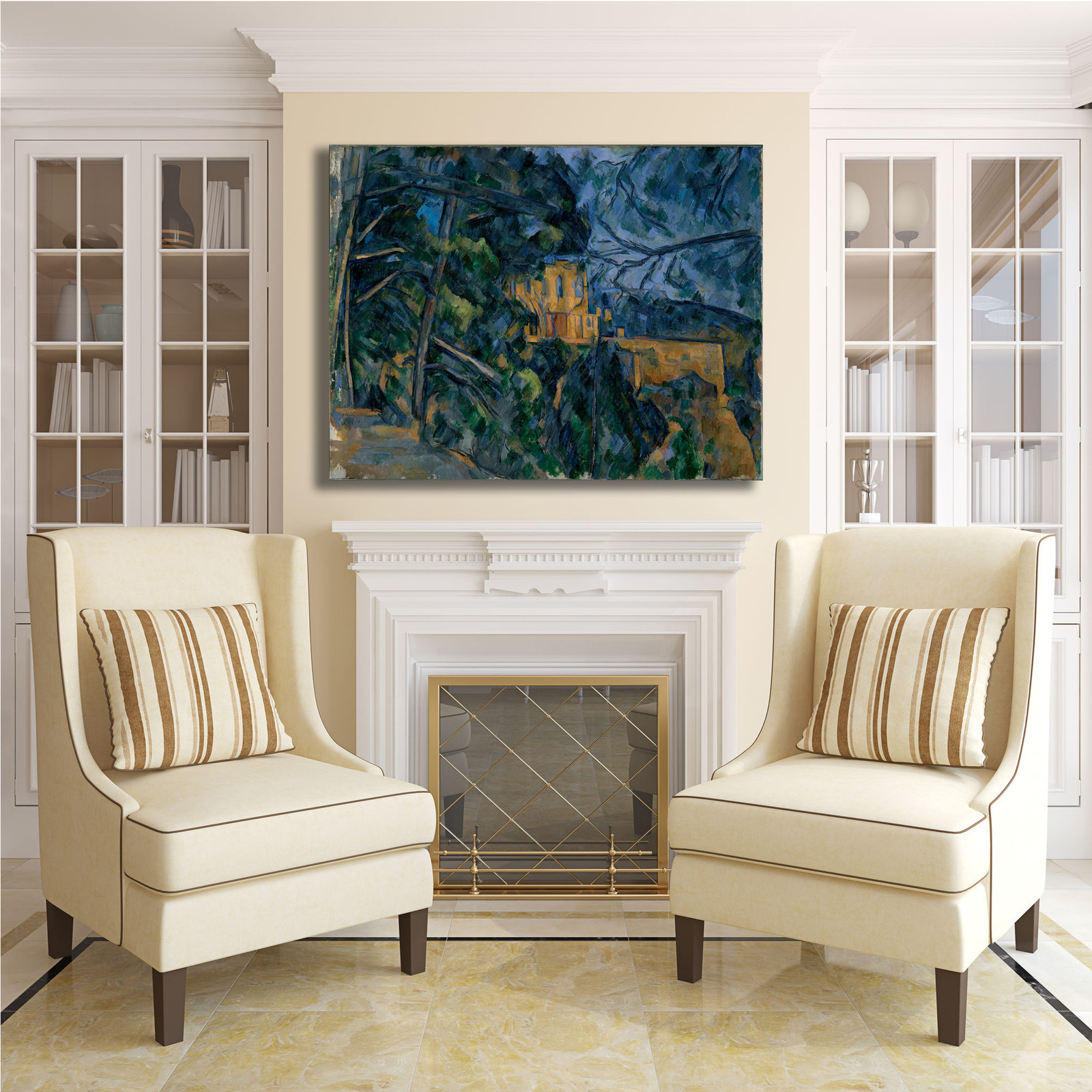 Tableau Toile Cezanne Nature Morte 56 Design - Impression Haute Qualité, Fabrication Italienne Sur Mesure