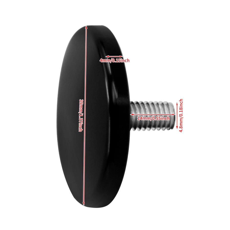 2 tapones de corte de orificio de espejo para carenado de motocicleta aptos para Harley Street Glide Foto 3 de 4