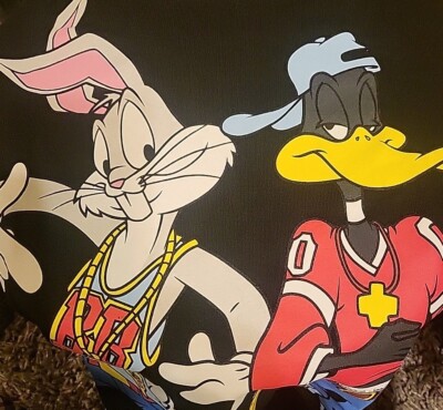 Looney Toons Graphic Tee Featuring Bugs Bunny & Daffy Duck. Short Sleeve 