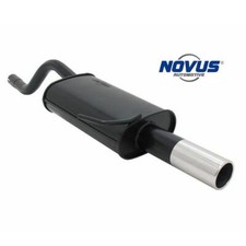 Novus N Edelstahl Sport Auspuff Endschalldämpfer 1x76 rund für Renault Clio 2