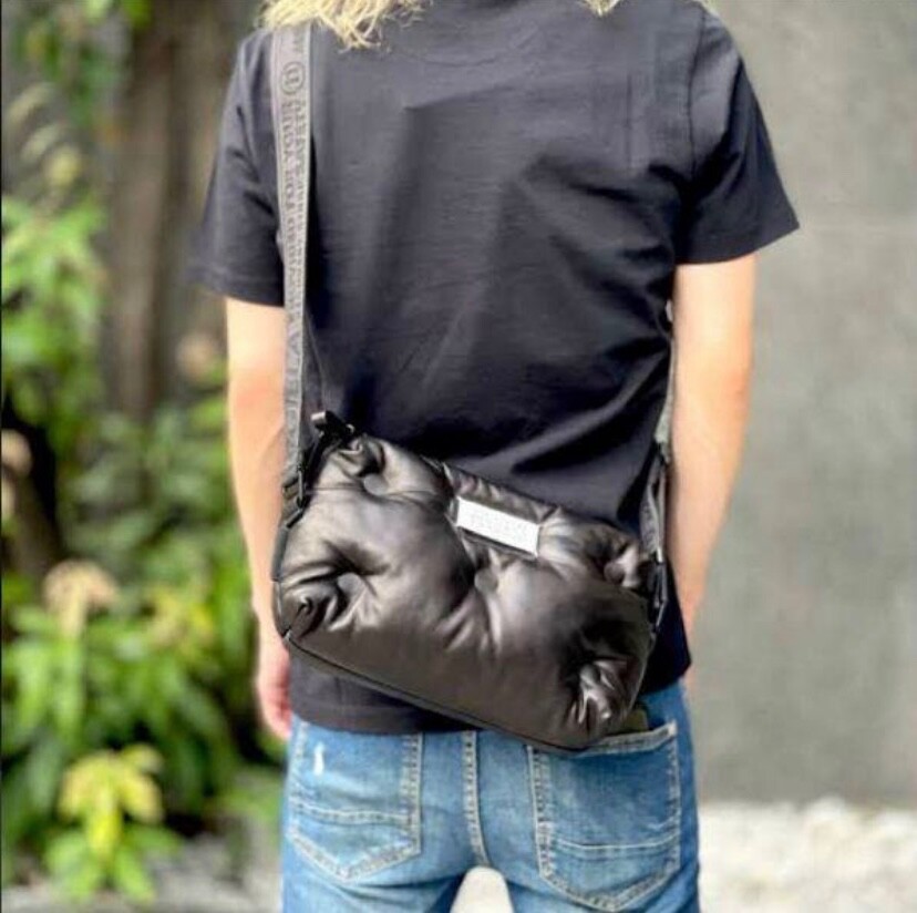Maison Margiela Glam Slam Bag Small Black leather shoulder Maison Margiela Glam Slam Bag Small Black leather shoulder