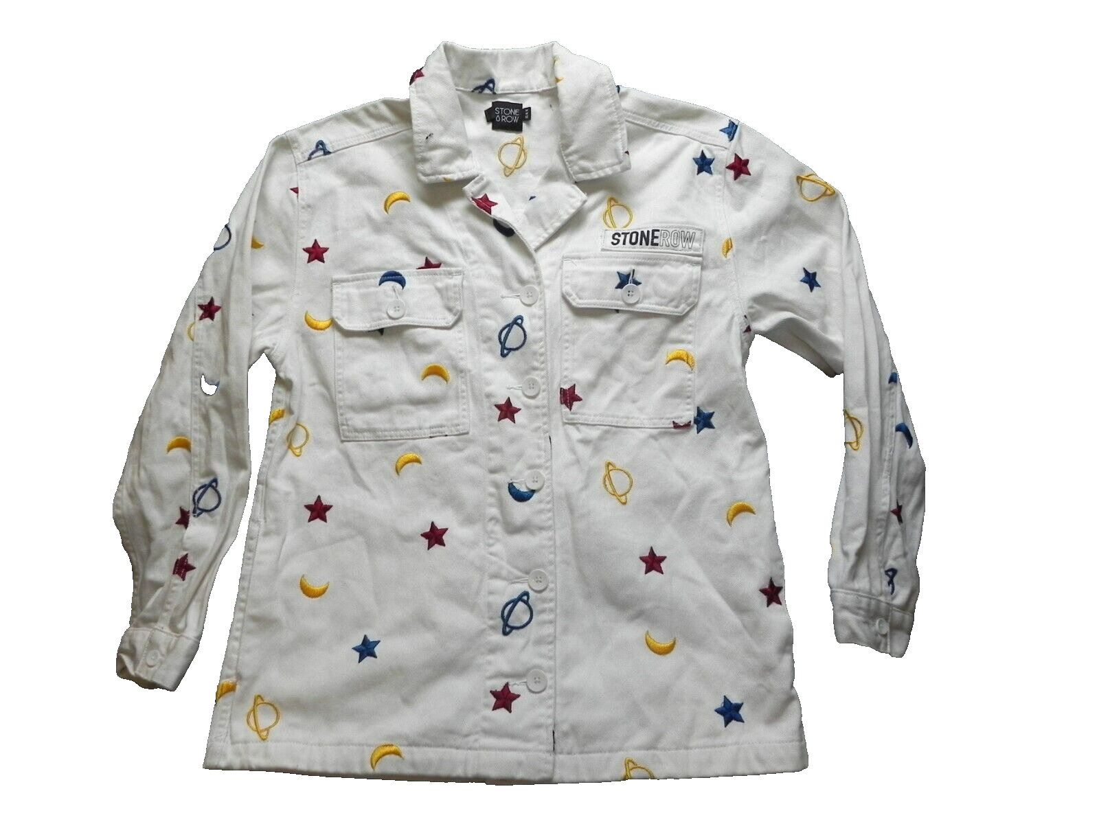 FILA Giacca donna Volcom Stone Row media ricamata pianeta stelle luna tasche con patta