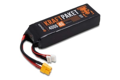 D-Power Kraftpaket 4000 4S LiPo Akku 14,8 V 35/70C  - XT60 - KP40004