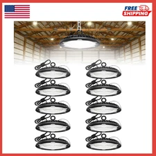 High Bay LED Shop Lights: 10-Pack 150W UFO Light for Warehouse - UL-Listed Wareh