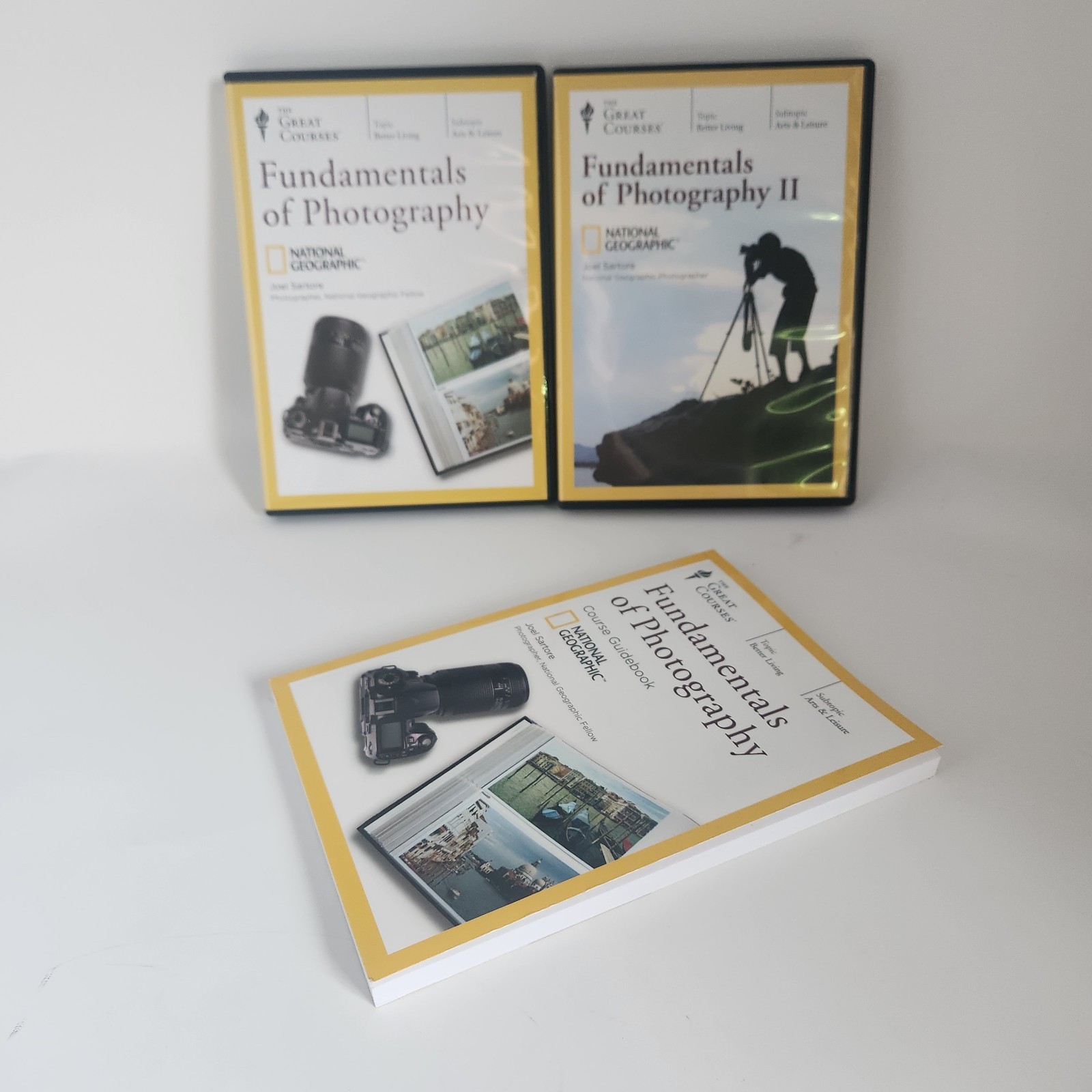 The Great Courses Fundamentals of Photography I & II and 8 DVDs Bundle
