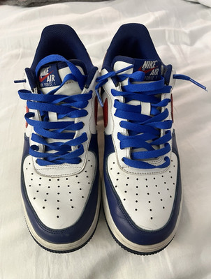 Nike Air Force 1 Low Unisex Kids Size 8 Leather Colorblock Lace-Up Sneaker