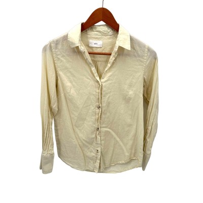 KOTN Light Yellow Egyptian Cotton Oxford Button Down Shirt // 4 