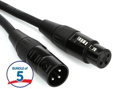 Hosa HMIC-030 Pro Microphone Cable 5-Pack - 30 foot