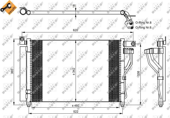 Fits NRF 35964 CONDENSER