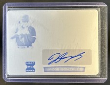 2023 Leaf Trinity Jacob Gonzalez Patch Auto XRC RC Black Printing Plate #/#1/1