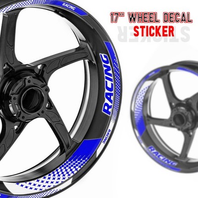 Blue 17 inch GP07 Wheel Sticker For Suzuki GSF1200 GSF1250 Bandit