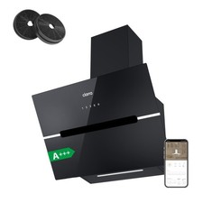 CIARRA CBCB6736F WIFI APP Touch Control Angled Cooker Hood 60cm Black with