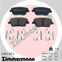 Bremsbelagsatz Scheibenbremse Zimmermann 22865.165.2 FüR Hyundai I30 PDE PD Pden
