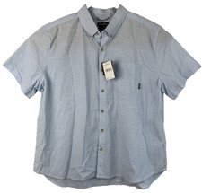 Eddie Bauer Men's Button Down Classic Fit Blue Pattern Shirt Size 2XL XXL NWT