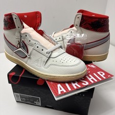 NUOVO Nike Air Jordan Air Ship PE SP Awake NY bianco University Red 44 sneaker