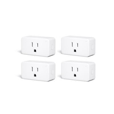 THIRDREALITY ZigBee Smart Plug 4 Pack with Real-time Energy Monitoring,15A Ou...