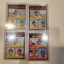 1971 Topps '70 Baseball Leaders - Lot of 4 cards: AL HR X 2, AL RBI, AL Batting