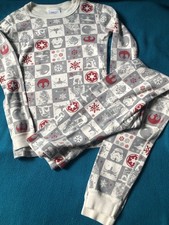 Hanna Andersson STAR WARS Pajamas Set Kids sz140cm US10 Holiday Christmas