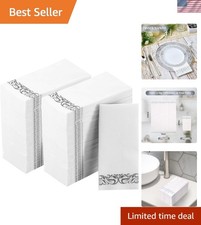Elegant 3-Ply Paper Napkins - 400 Soft, Disposable Guest Towels for Celebrations