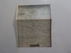 WW2 V-Mail Letter 283rd Signal Pigeon Co. Camp Claiborne Louisiana WWII WW II