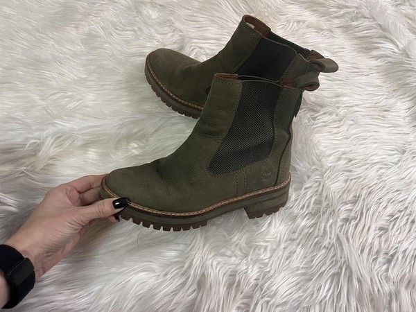 Women Timberland Boots Khaki Nubuck 37 #NYEO