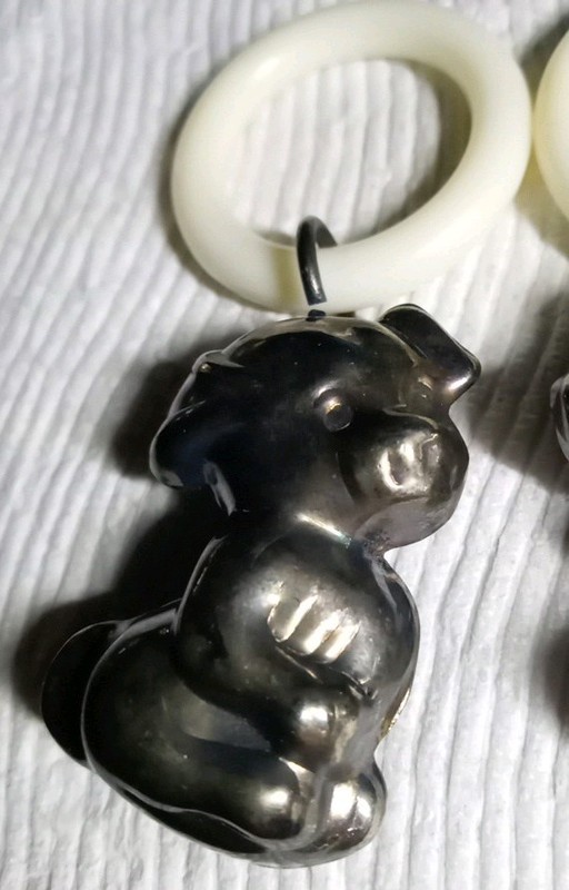 Vintage Silver Plate Baby Rattles Lot of 2 Really Sweet 🧁