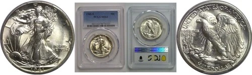 1941-S Walking Liberty Half Dollar    PCGS MS-63