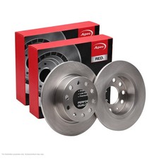2x APEC Rear Brake Discs For VW GOLF V (1K1) 1.6 FSI 2003-08 DSK2221