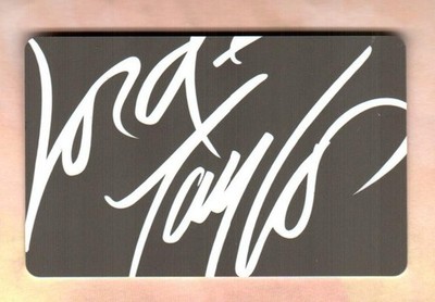LORD & TAYLOR Classic Logo White on Gray ( 2008 ) Gift Card ( $0 )